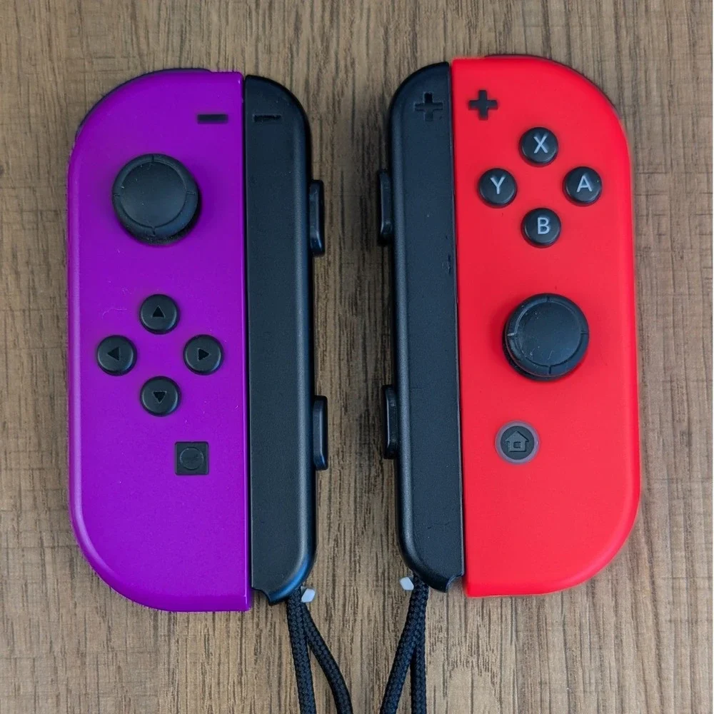 Nintendo Switch HAC-001 Bundle 4 Joy-Cons 128GB SD Card Dock Case Neon Colors